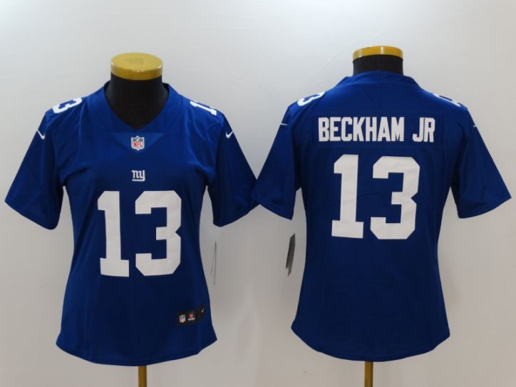 Women New York Giants 13 Beckham jr Blue Nike Vapor Untouchable Limited NFL Jerseys